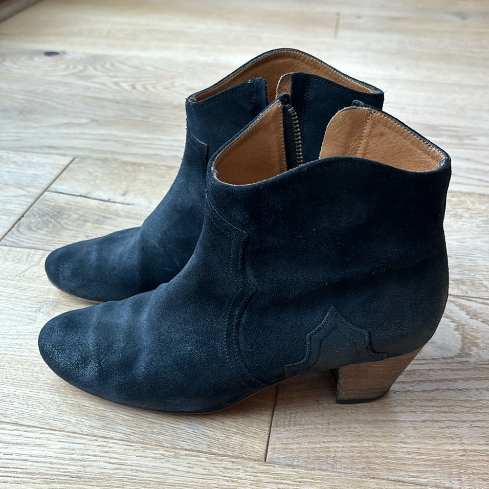 Isabel Marant black suede booties, size 41